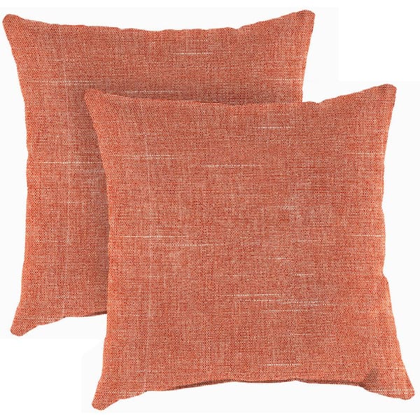 Jordan Manufacturing 18 in. L x 18 in. W x 4 in. T Outdoor Throw Pillow in Tory Sunset (2-Pack)