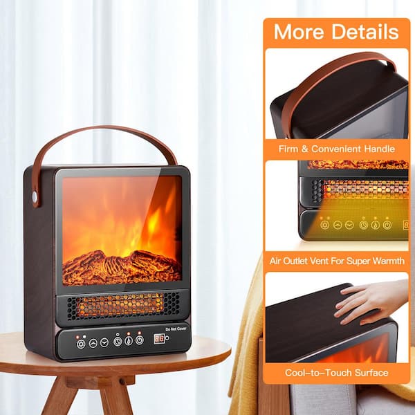 Gymax 1500 Watt Portable Electric, Electric Portable Fireplace Heaters
