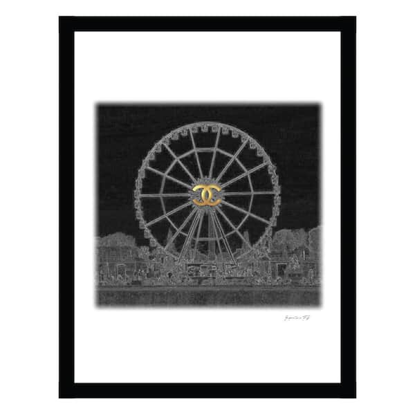 VENICE BEACH Collections Fashion Wheel by Fairchild Paris 1 Piece Framed Graphic Print Abstract Poster Art Print 18 in. x 14 in.