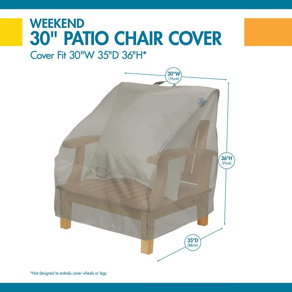 Water-Resistant Moon Rock Outdoor Patio Chair Cover