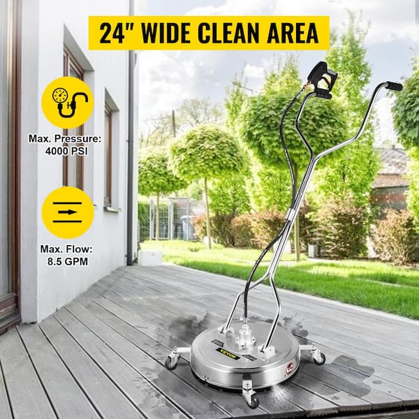 24 Inch 12 GPM 4000 PSI Pressure Washer Surface Cleaner