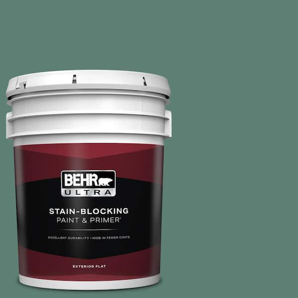 BEHR ULTRA 5 gal. #M440-6 Trellis Vine Flat Exterior Paint & Primer