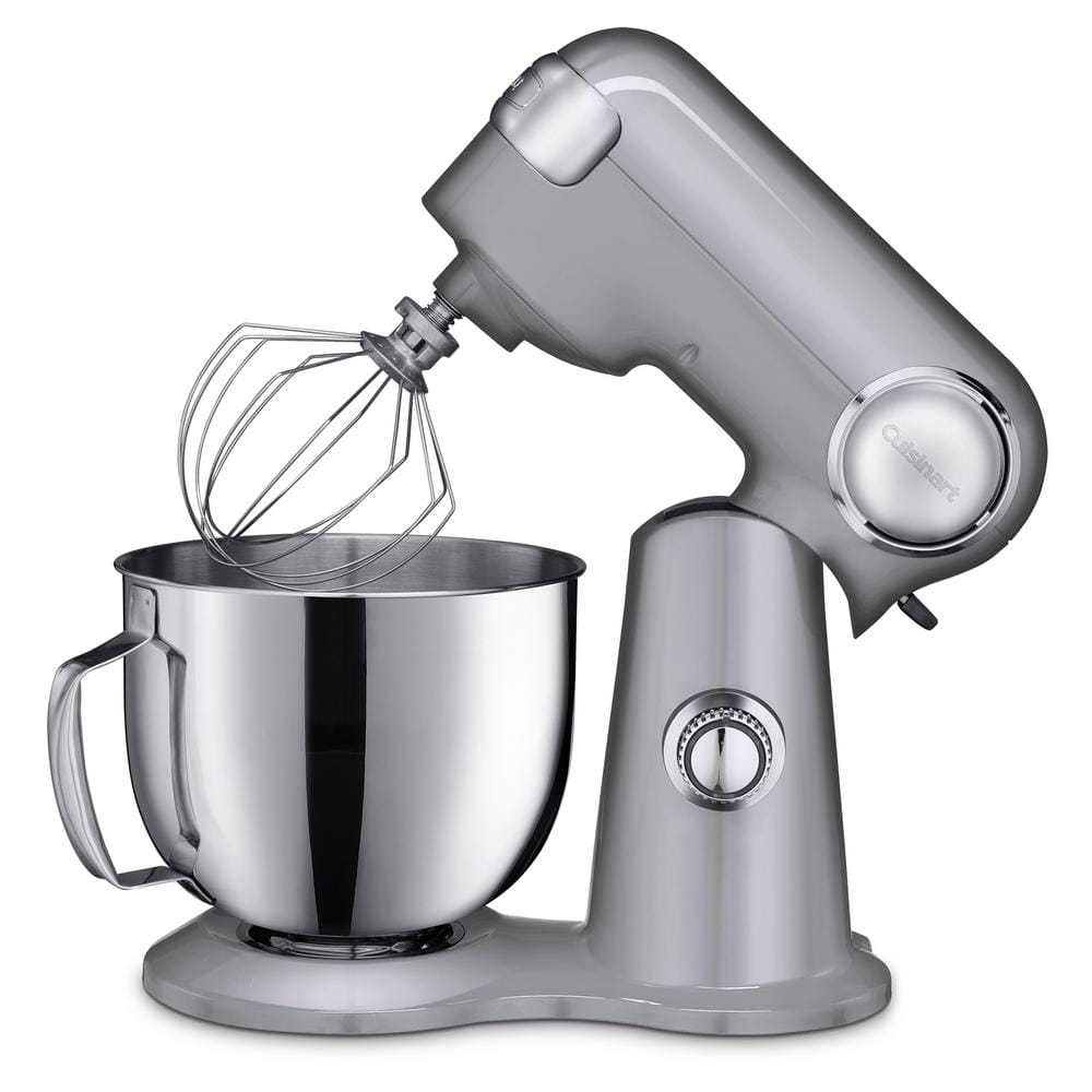  Cuisinart SM-50GR Precision Master 5.5-Quart 12-Speed Stand  Mixer with Mixing Bowl, Chef's Whisk, Flat Mixing Paddle, Dough Hook, and  Splash Guard with Pour Spout, Dove Gray: Home & Kitchen