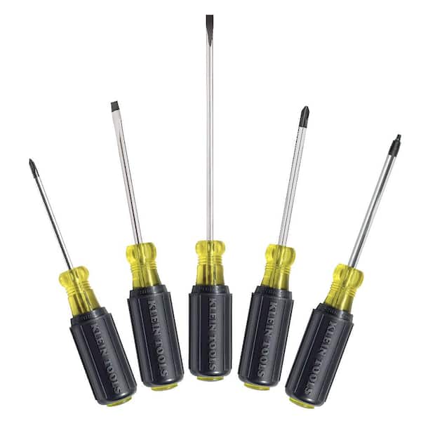 Klein Tools Screwdriver Set, Slotted, Phillips and Square (5-Piece)
