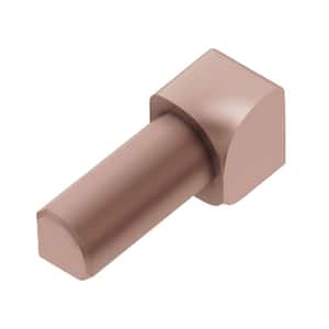 Rondec Satin Copper Anodized Aluminum 1/4 in. x 1 in. Metal 90° Inside Corner