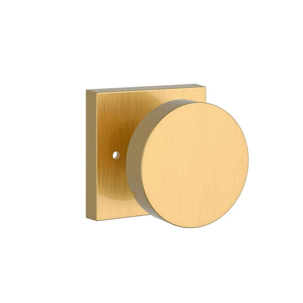 Baldwin Contemporary Lifetime Satin Brass Bed/Bath Door Knob with
