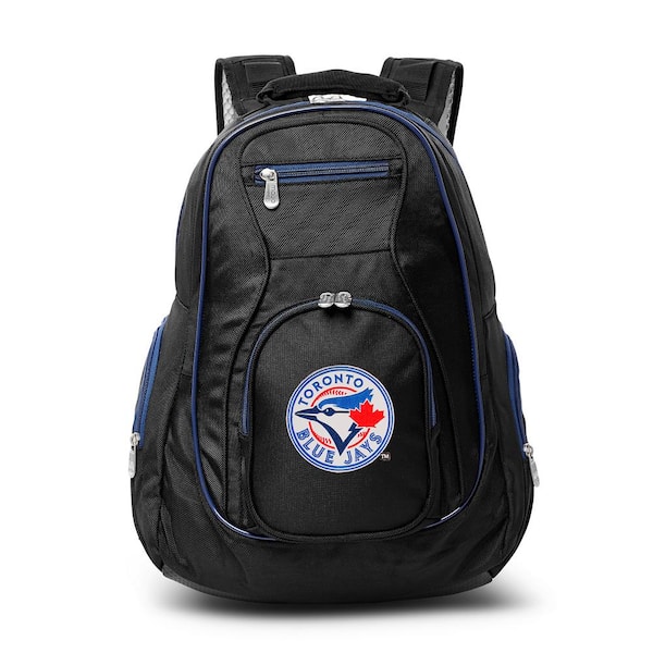Denco MLB Toronto Blue Jays 19 in. Black Trim Color Laptop Backpack