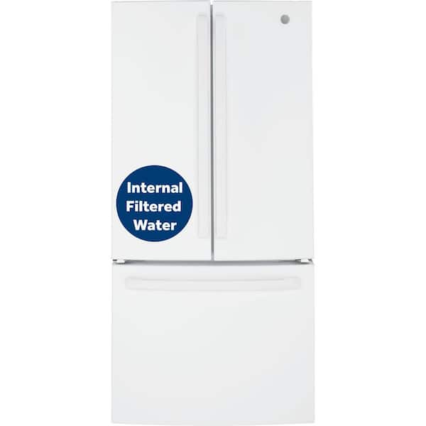 GE 24.7 cu. ft. French Door Refrigerator in White, ENERGY STAR