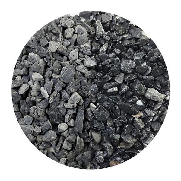SenQWFa 3/8 in. Black Pea Gravel Pebbles for Landscaping Fish Tank and Garden Decor 10 lbs. Bag