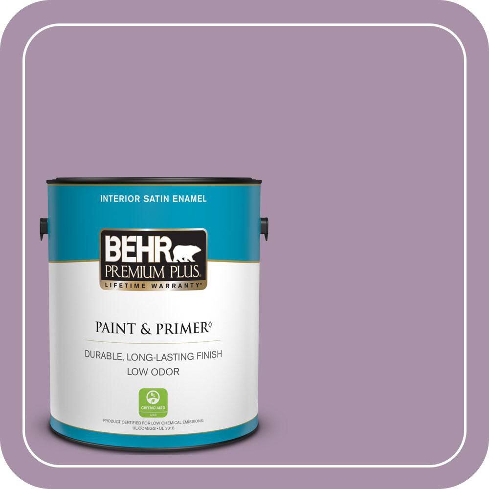 1 gal. #670D-5 Garden Flower Satin Enamel Low Odor Interior Paint & Primer price history on PriceWatchPro