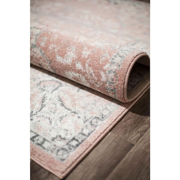 Rugs America Hailey Pink Amaranth 8x10 Rug - Soil and Stain