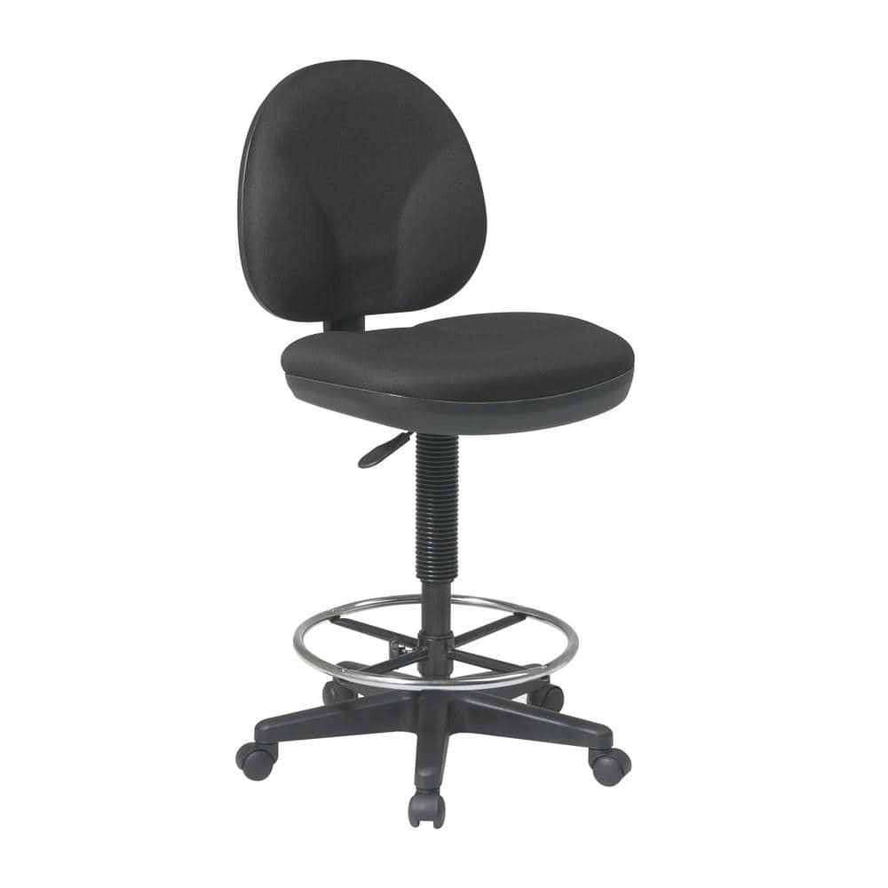 Black Office Star Products Drafting Chairs Dc550 231 64 1000 