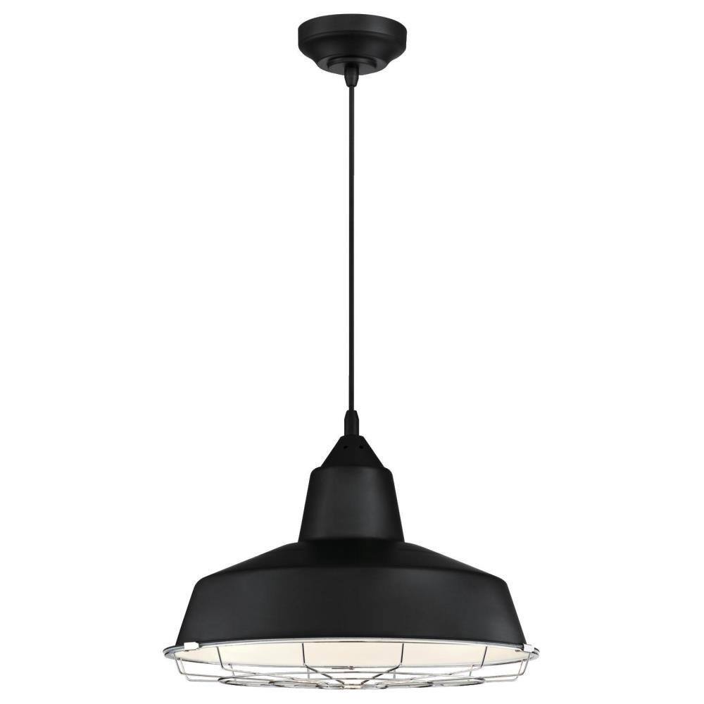 Westinghouse Academy 100-Watt Equivalent Black Integrated LED Pendant ...