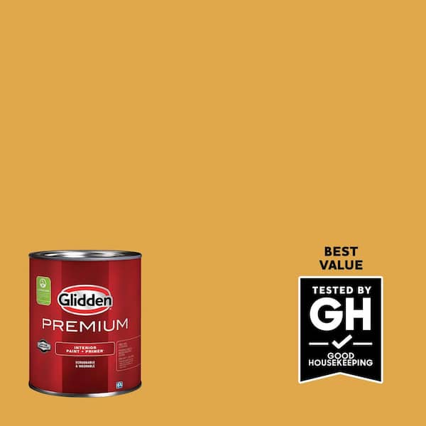 Glidden Premium 1 qt. PPG1209-6 Brass Mesh Semi-Gloss Interior Latex Paint