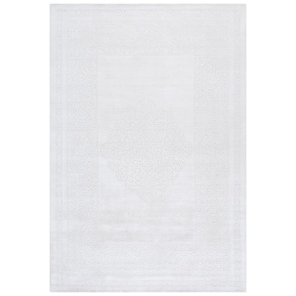 Mirage 6 ft. x 9 ft. Ivory Border Ornate Area Rug