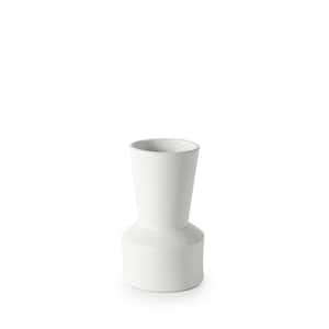 Lafarge 9.4 H Small White Ceramic Vase
