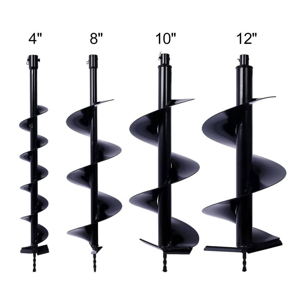 (18 cu. ft. ) 4 + 8 + 10 + 12 in. Auger Drill Bit for Planting Hole, Bulb Planter Auger, Post Hole Digger Accessories price history on PriceWatchPro