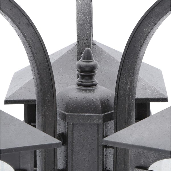 Brimfield 3-Light Outdoor Aged Iron Post Light Brimfield 3-Light Outdoor Aged Iron Post Light