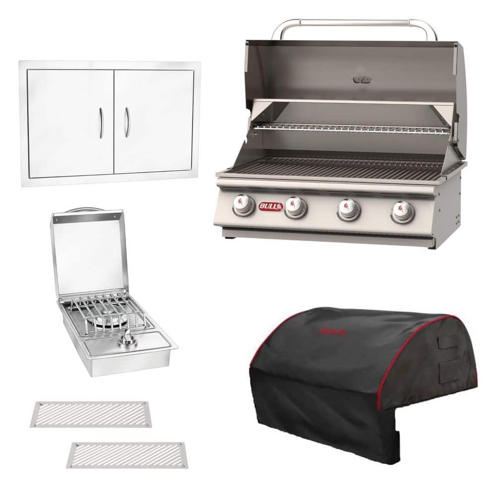 Outlaw 30 in. Built-In Natural Gas Grill Kitchen Bundle w/ Side Burner, Double Access Doors, Vent Panels & Grill Cover price history on PriceWatchPro