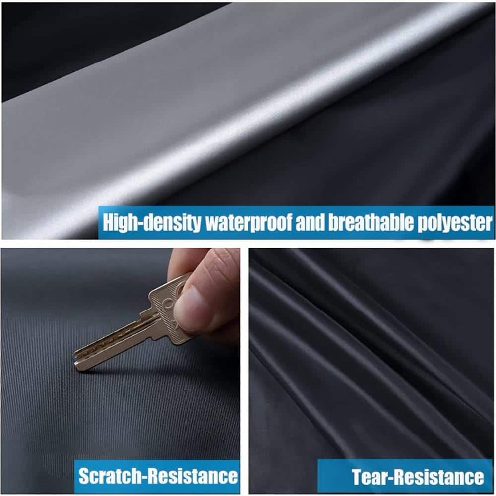 Black Heavy Duty Waterproof Grill Cover for Portable Grills