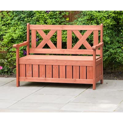 Suncast Stoney Storage Bench in the Benches department at