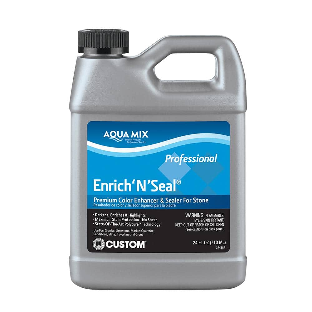 Have a question about Custom Building Products Aqua Mix Enrich N Seal 24  oz. IndoorOutdoor Natural Stone Enhancer and Sealer? - Pg 3 - The Home  Depot