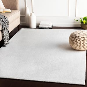 Kathryn White 8 ft. x 10 ft. Solid Area Rug