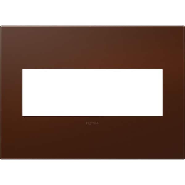 Legrand adorne 3 Gang Decorator/Rocker Wall Plate, Russet (1-Pack)
