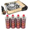 GASONE Camp Stove and Butane Fuel (4-Piece Bundle) GS3800DF+GAS1-4 - The  Home Depot