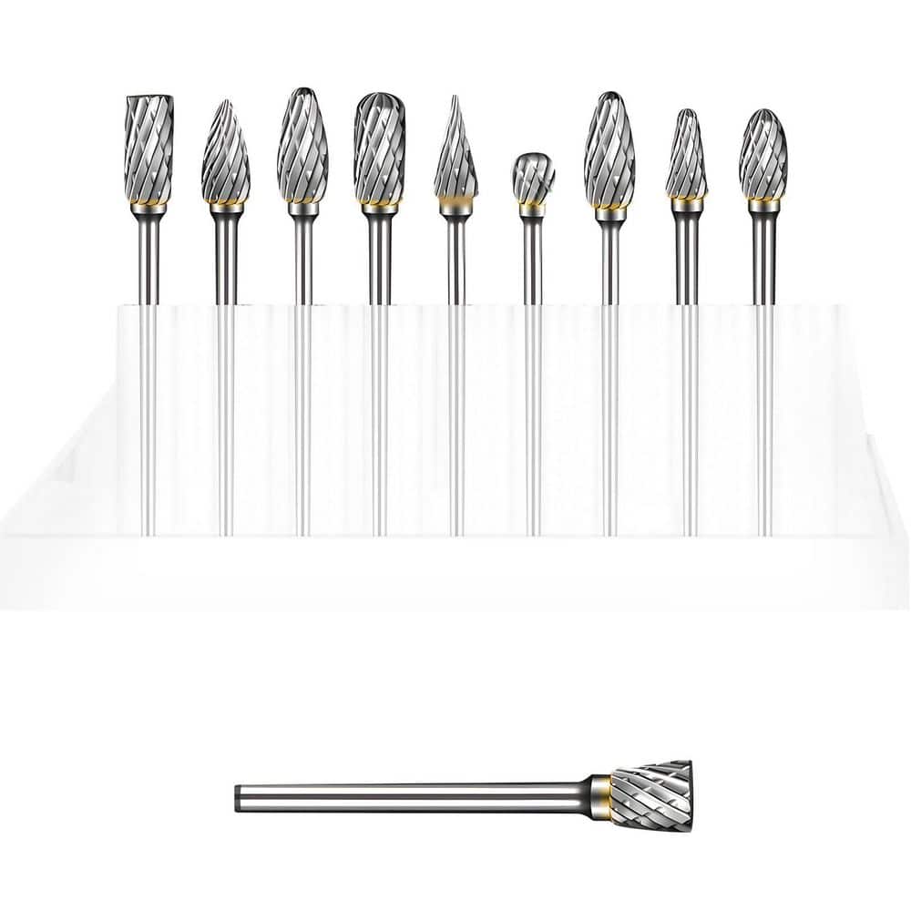 MYWISH 1/8 in. Tungsten Carbide Rotary Bit, Carbide Burr Set