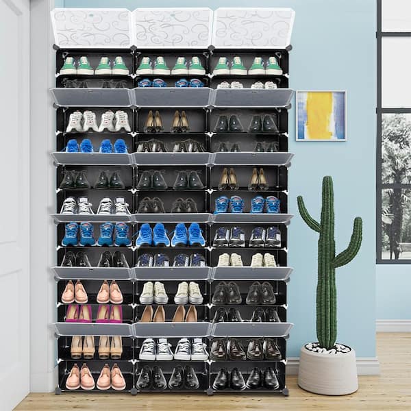 30 Pair Stackable Shoe Storage Cabinet