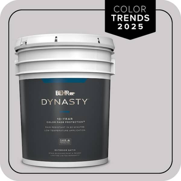 BEHR DYNASTY 5 gal. #MQ3-28 Rock Crystal Satin Enamel Exterior Stain-Blocking Paint & Primer