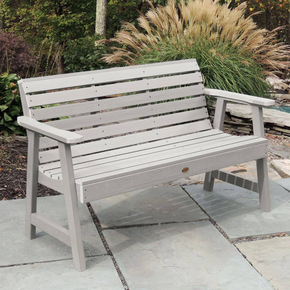 Weatherly 5 ft. 2-Person Harbor Gray Recycled Plastic Outdoor Garden Bench price history on PriceWatchPro