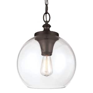Tabby 12 in. W. 1-Light Oil Rubbed Bronze Pendant