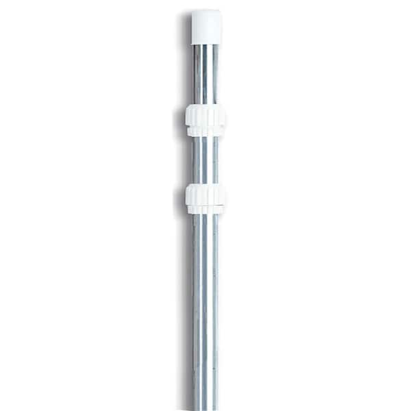 Swimline 12 ft. Mill Finish Universal Telescopic Pool Rake Pole in Silver (3-Piece)