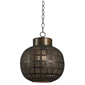 Seville 1-Light Aged Bronze Mini Pendant