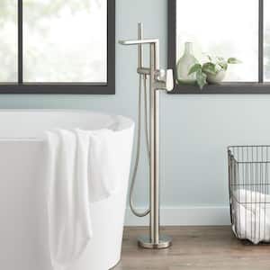 Berwyn Single-Handle Freestanding Tub Faucet with Hand Shower in Brushed Nickel