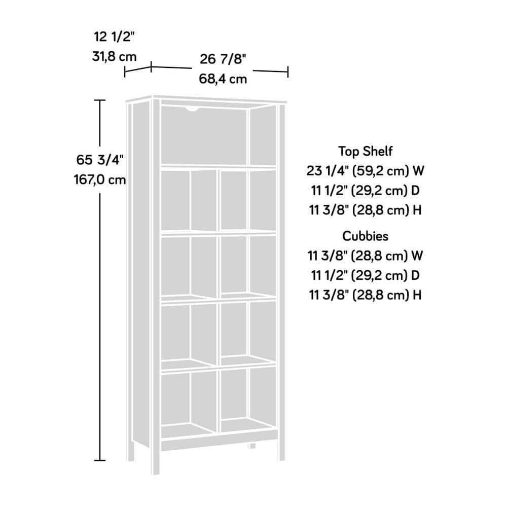 Blade Walnut Tall 9-Cube Storage Bookcase