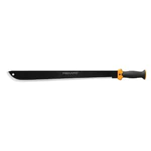 22 in. Steel Blade Clearing Machete Knife - for Brush Cutting, Gardening, Landscaping, Bushcraft