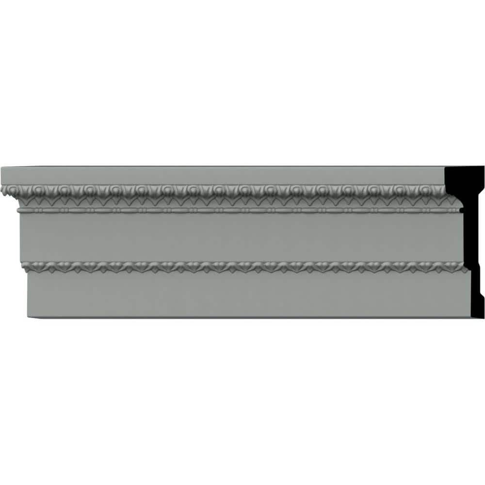Gray Polyurethane Acanthus Leaf Chair Rail Molding 94.5"