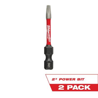 SHOCKWAVE Impact Duty 2 in. Square #1 Alloy Steel Screw Driver Bit (2-Pack)