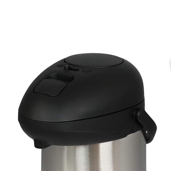 MegaChef 3 Liter Stainless Steel Vacuum Body Pump Cap Air Pot