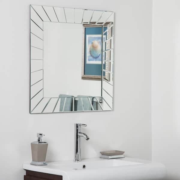 Square Norway Modern Bathroom Mirror, Square Decorative Bathroom Mirrors