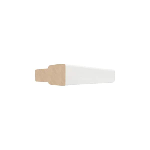 Home Decorators Collection Newport Grayson 96 in. W x 2 in. D x 0.75 in. H Kitchen Cabinet Stack T Molding in Pacific White