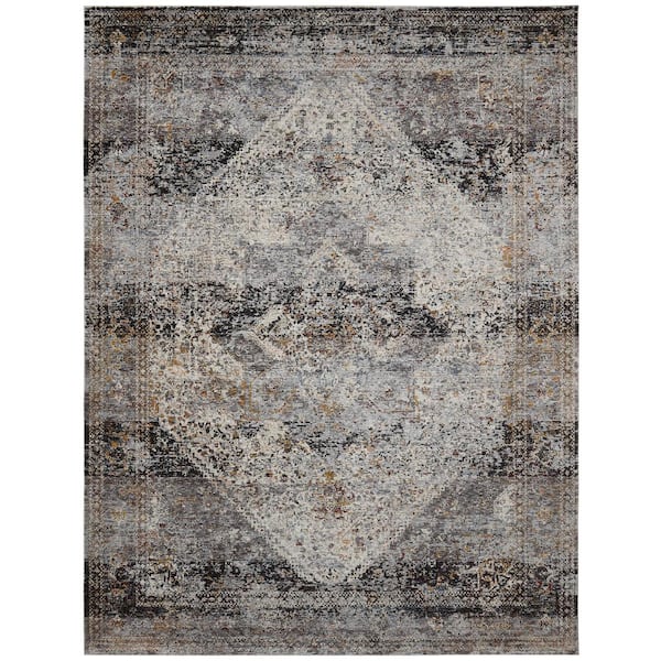 KALATY Granite Greys 9 ft. 6 in. x 13 ft. Area Rug