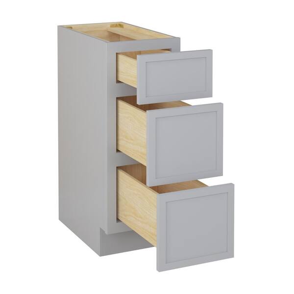 Vanity Art 12 in. W x 21 in. D x 32.5 in. H 3-Drawers Bath Vanity Cabinet Only in Gray Vanity Art 12 in. W x 21 in. D x 32.5 in. H 3-Drawers Bath Vanity Cabinet Only in Gray