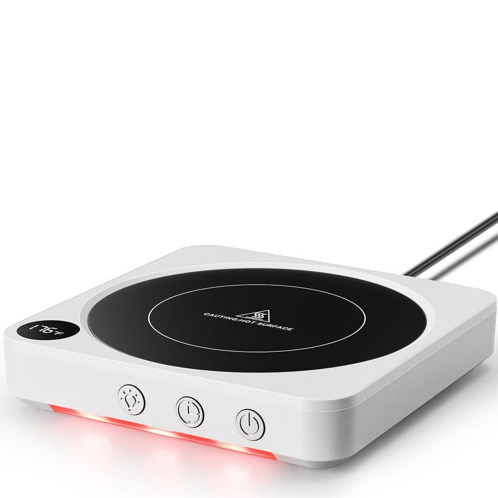 36W Electric Coffee Mug Warmer with Temperature Display and 2-12Hrs Auto Shut Off-White price history on PriceWatchPro