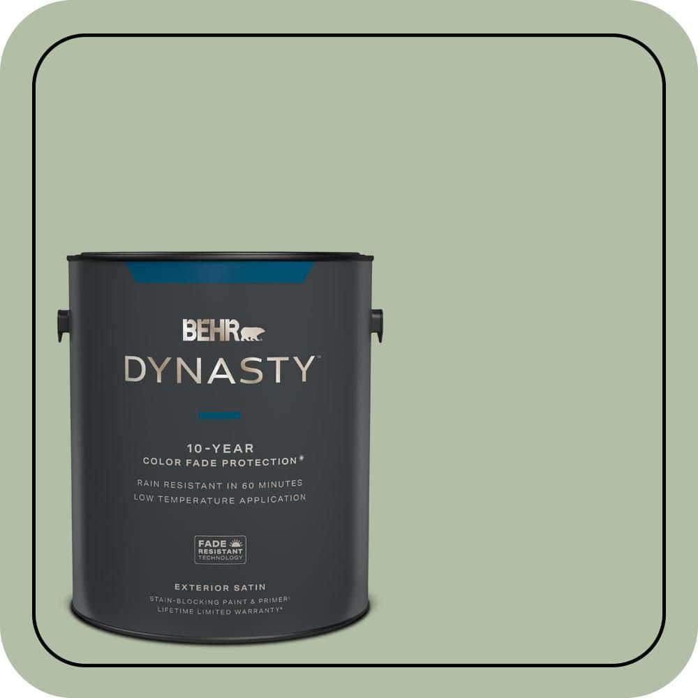 1 gal. #S390-3 Creamy Spinach Satin Enamel Exterior Stain-Blocking Paint & Primer price history on PriceWatchPro