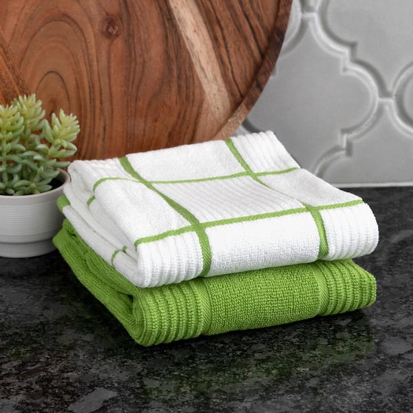 Threshold Kitchen Towels Set of 4 Green Christmas 18x28 in