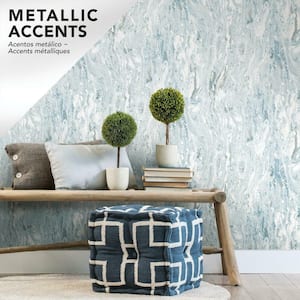 Blue Marble Seas Peel and Stick Wallpaper (Covers 28.18 sq. ft.)